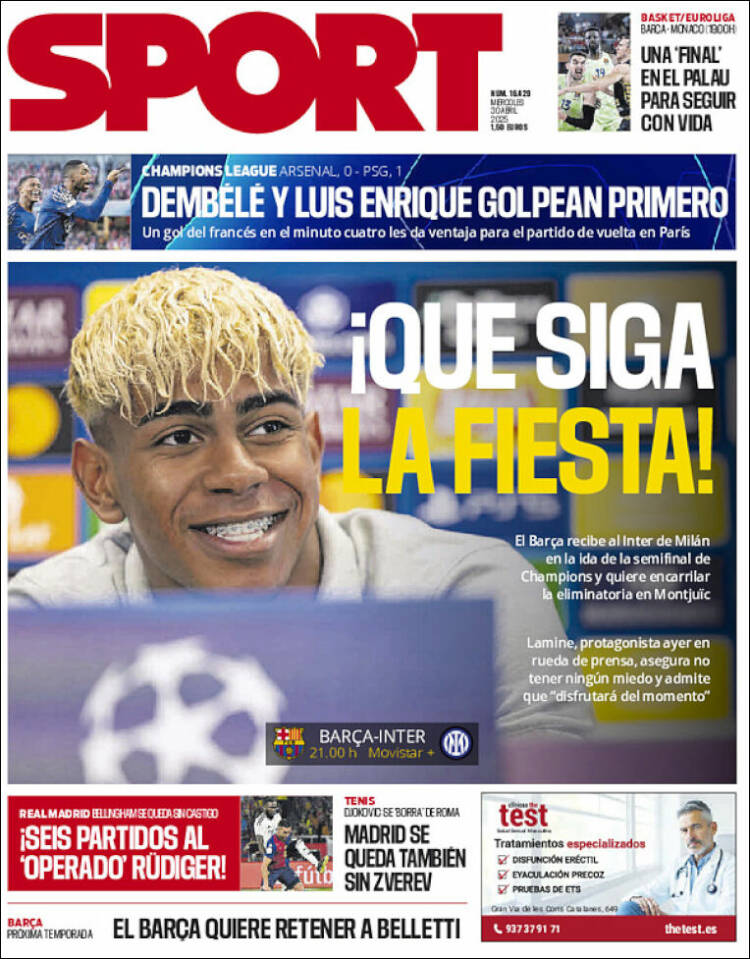 Portada de Sport (España)