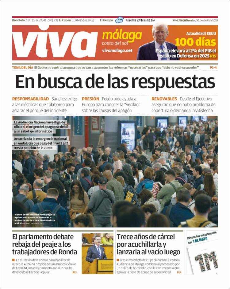 Portada de Viva Málaga (España)