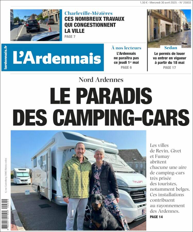 Portada de L'Ardenais (Francia)