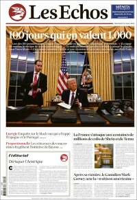 Portada de Les Echos (Francia)