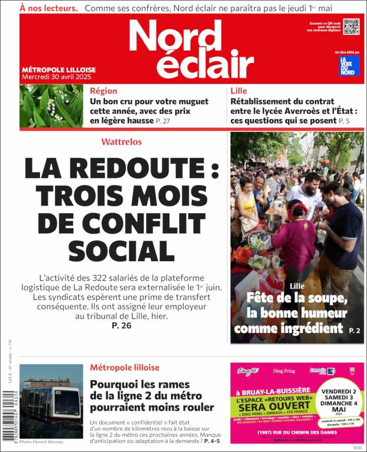 Portada de Nord Éclair (Francia)