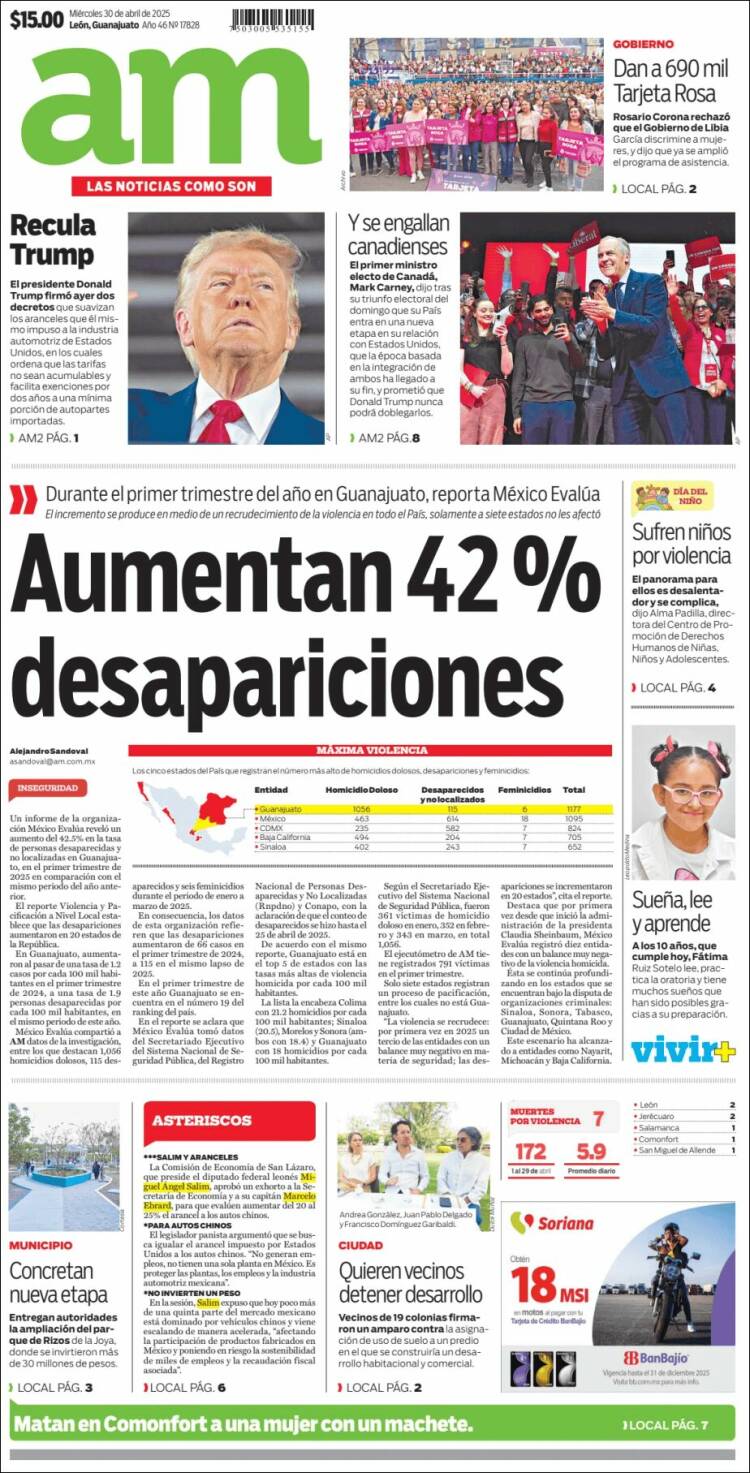 Portada de Al Día A.M. (México)