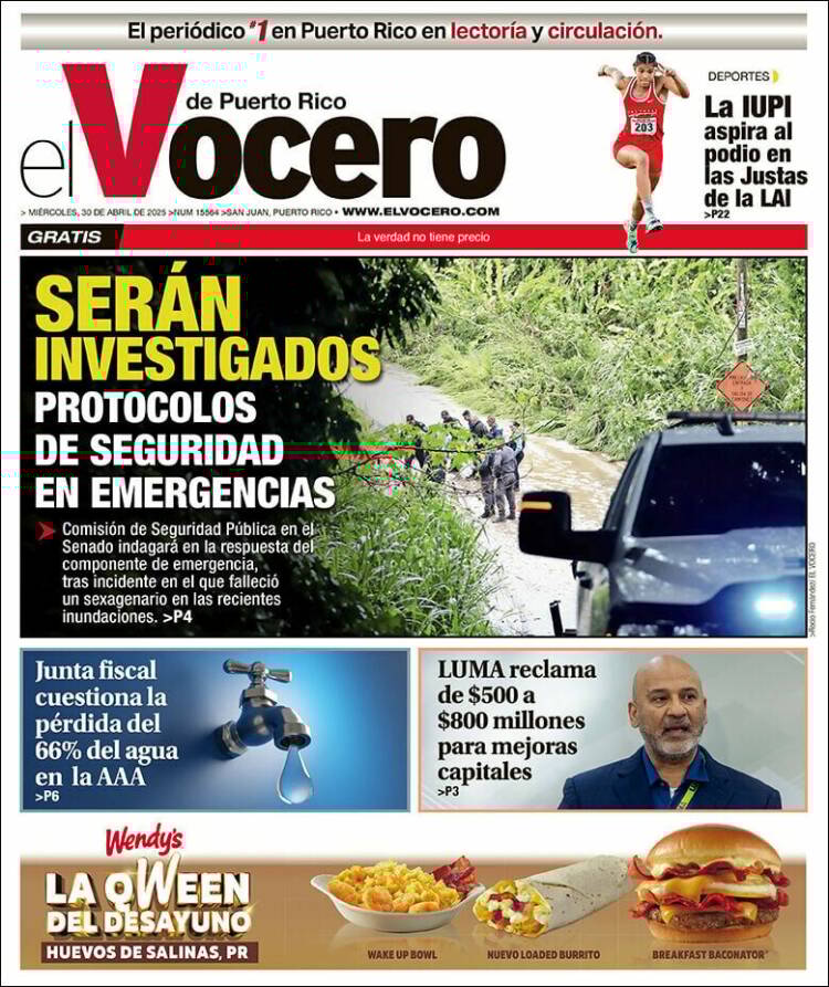 Portada de Vocero (Puerto Rico)