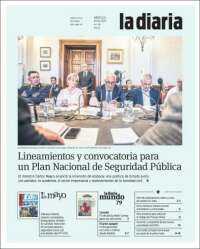 Portada de La Diaria (Uruguay)