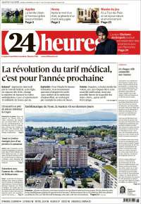 Portada de 24 Heures (Suisse)