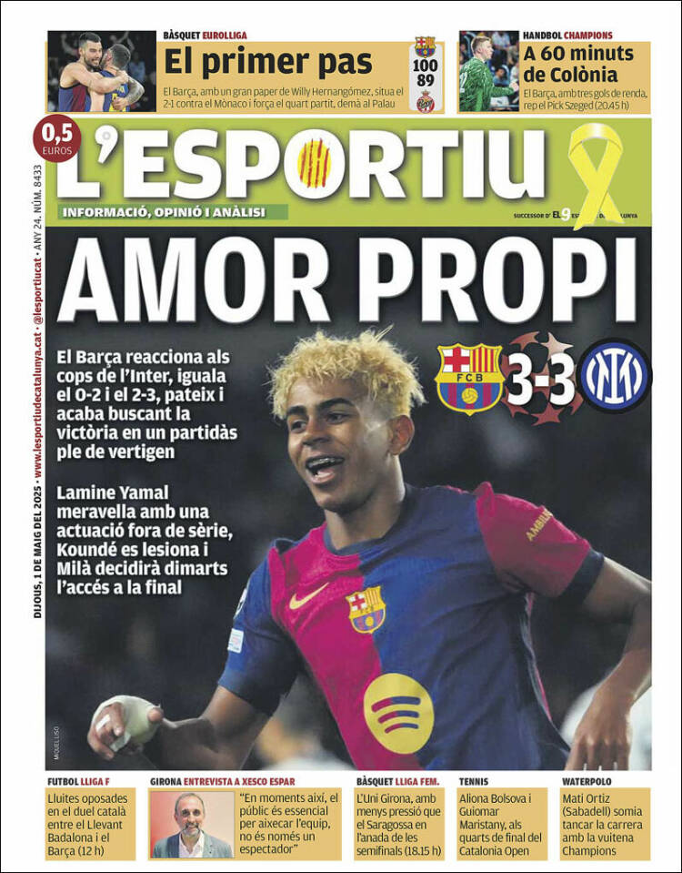 Portada de L'Esportiu (España)