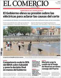 Portada de El Comercio - Gijón (España)