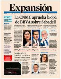 Portada de Expansión (España)