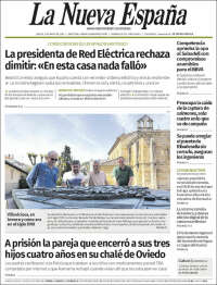 Portada de La Nueva España (España)