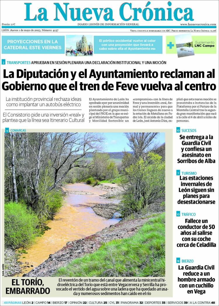 Portada de La Nueva Crónica (España)