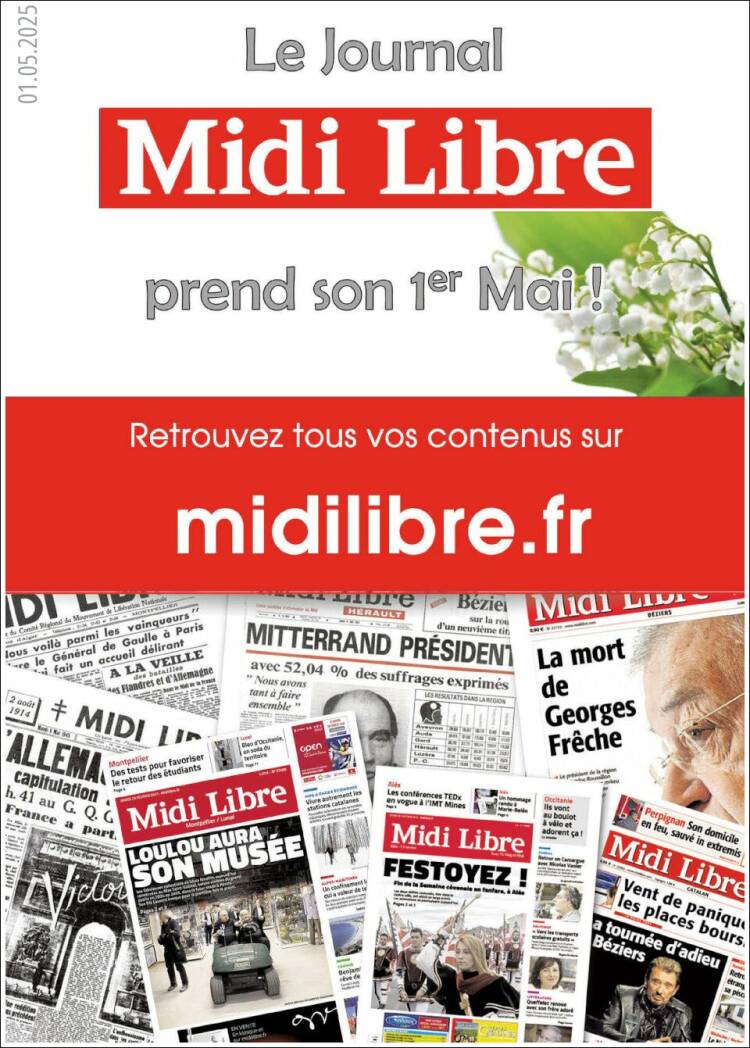Portada de Midi Libre (Francia)