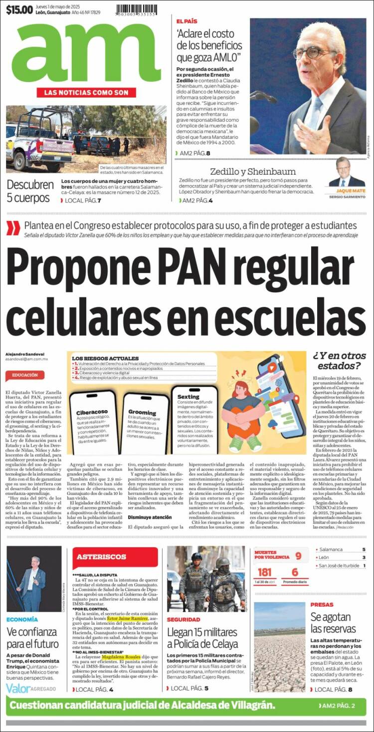 Portada de Al Día A.M. (México)