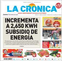 Portada de La Crónica de Baja California (México)
