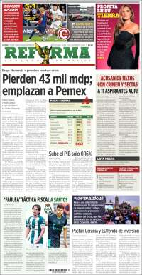 Portada de Reforma (México)