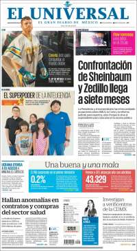 Portada de El Universal (México)