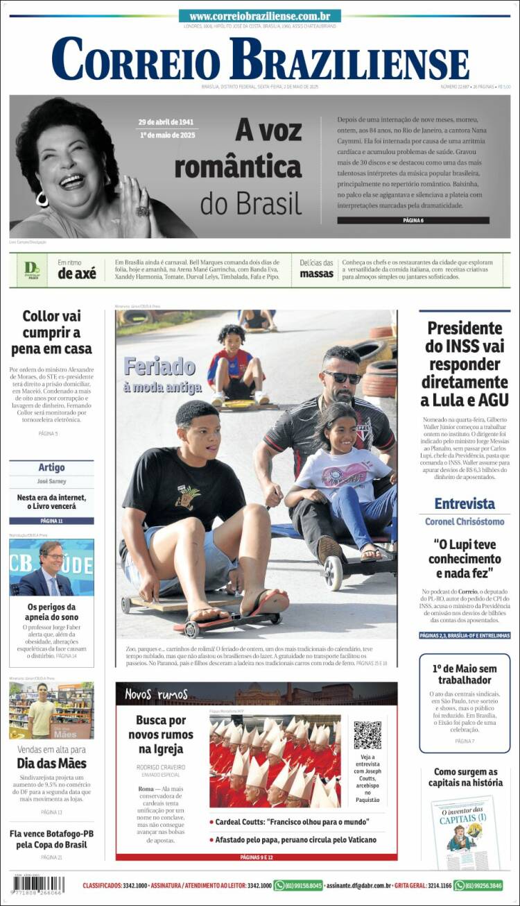 Portada de Correio Braziliense (Brasil)