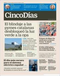 Portada de Cinco Días (España)