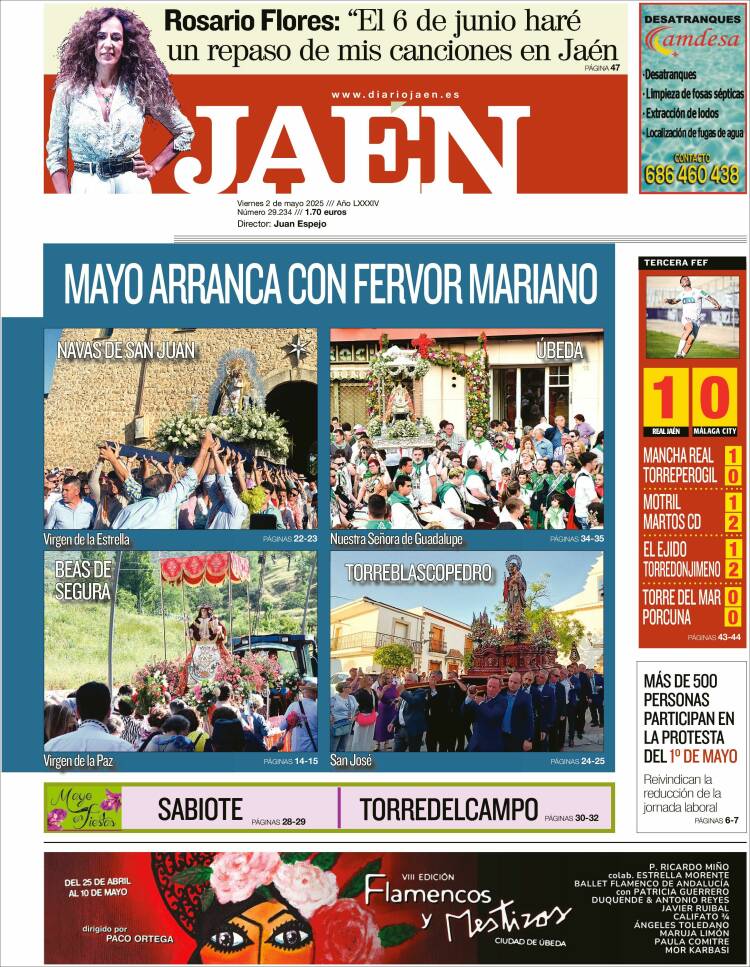 Portada de Diario Jaén (España)