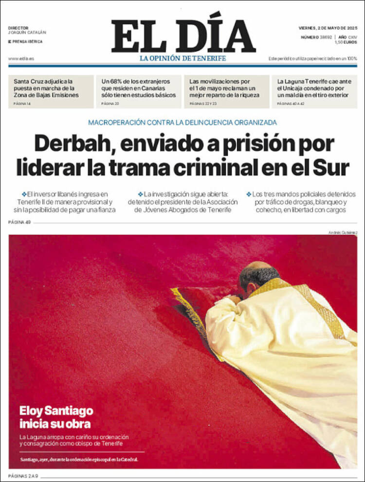 Portada de El Día (España)