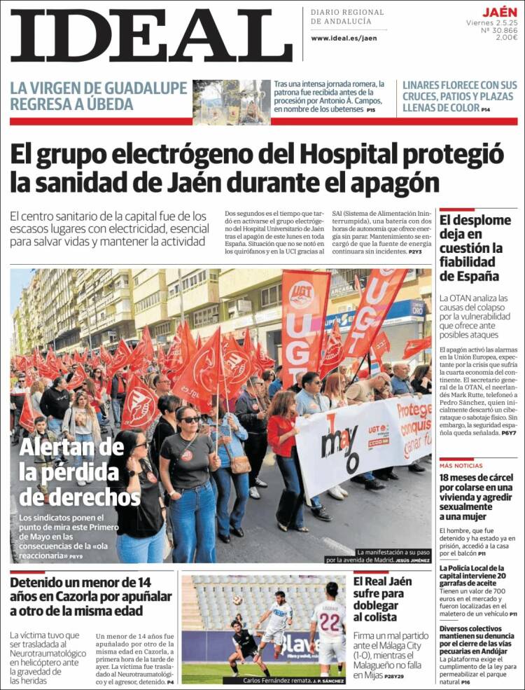 Portada de El Ideal de Jaén (España)