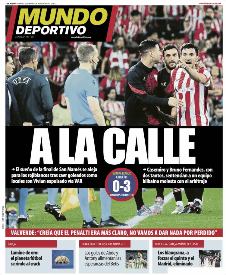 Portada de Mundo Deportivo Bizkaia (España)