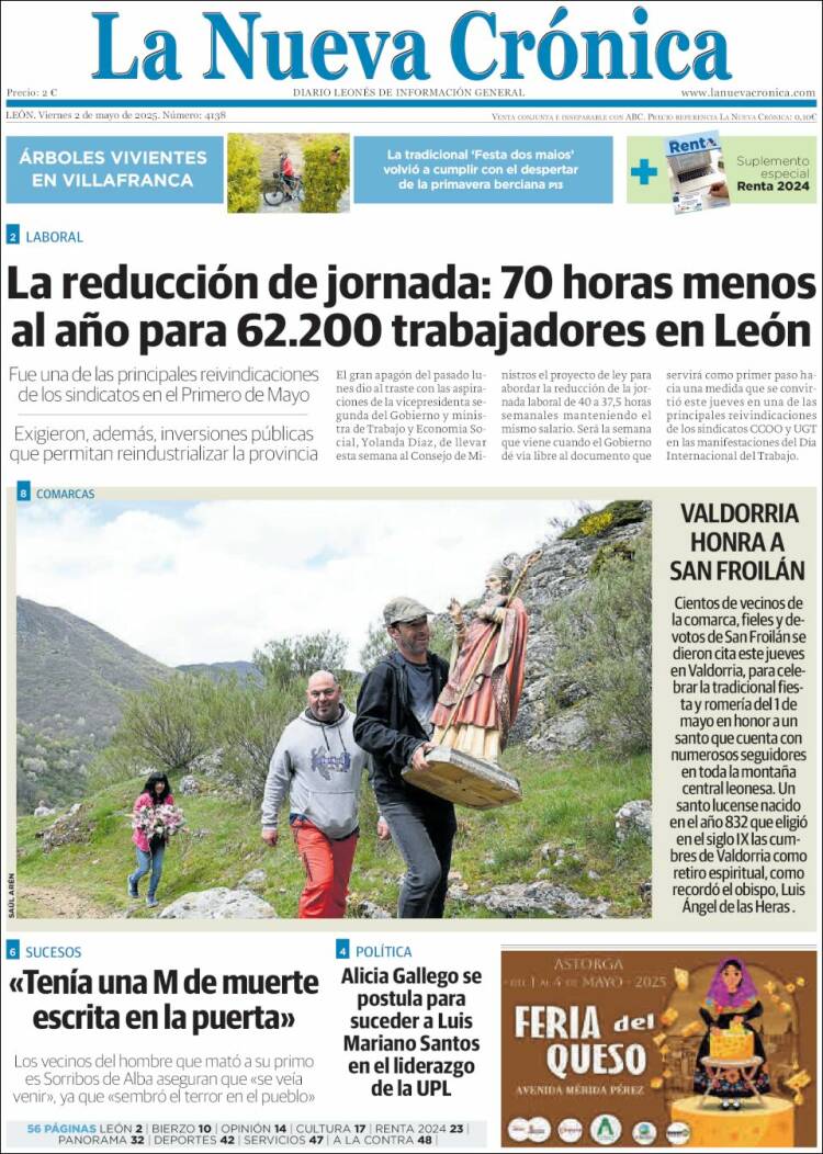 Portada de La Nueva Crónica (España)