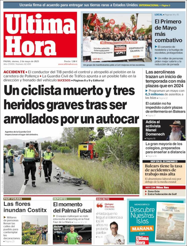 Portada de Última Hora (España)