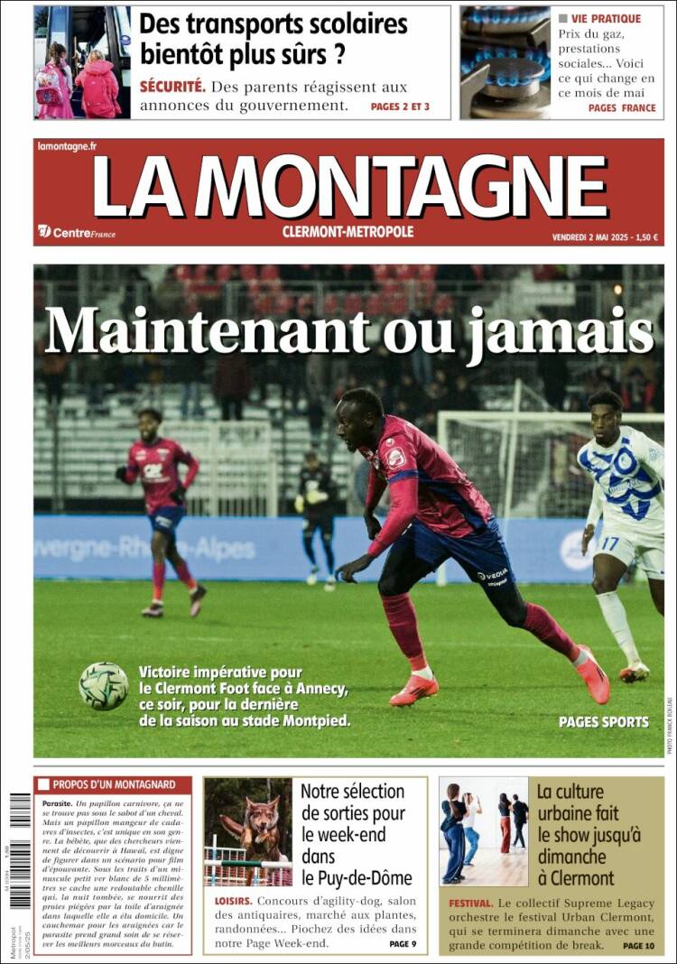 Portada de La Montagne (Francia)