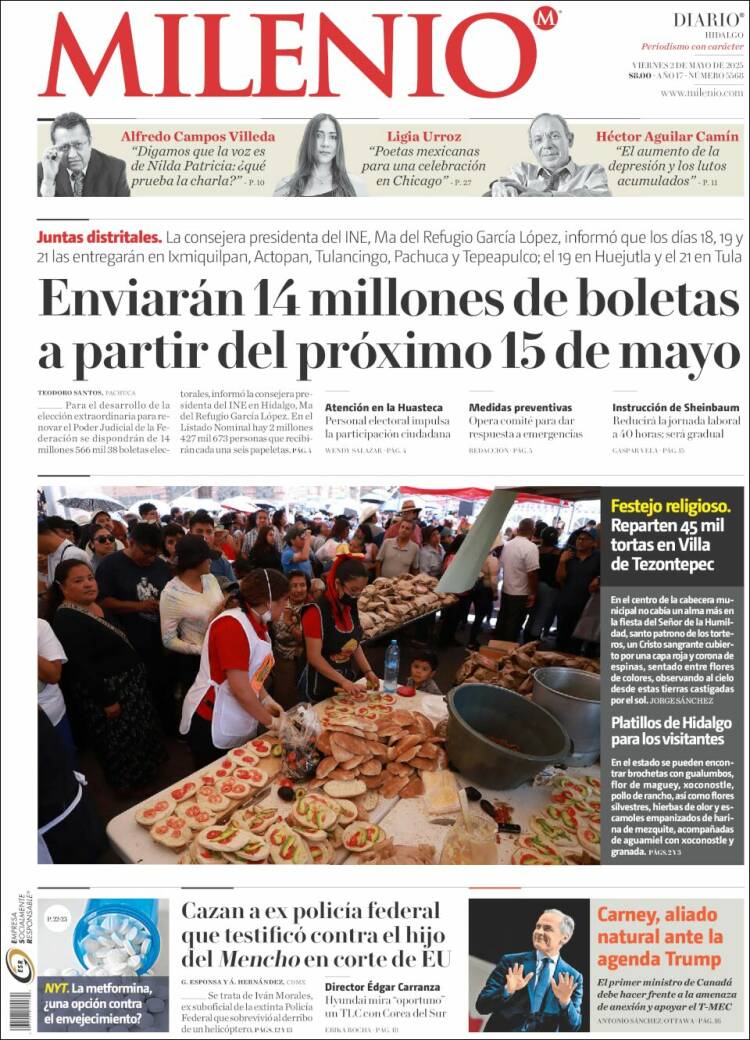 Portada de Milenio de Hidalgo (México)