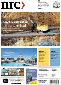 Portada de NRC Handelsblad (Países Bajos)