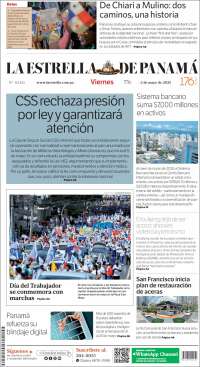 Portada de La Estrella de Panamá (Panamá)