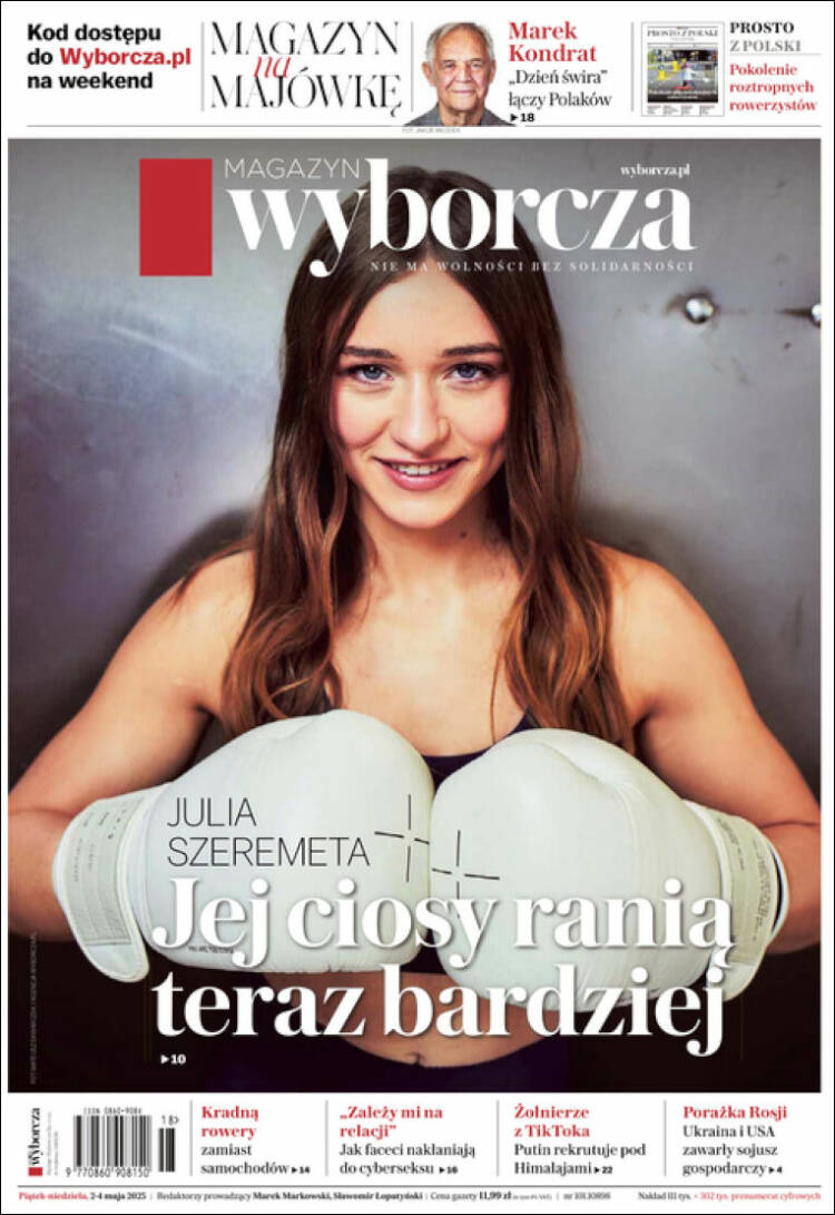 Portada de Gazeta Wyborcza (Polonia)
