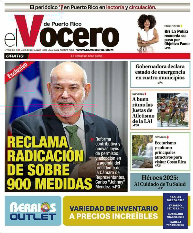 Portada de Vocero (Puerto Rico)