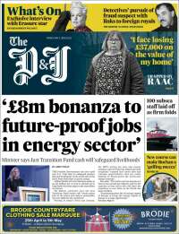 Portada de The Press and Journal (Reino Unido)