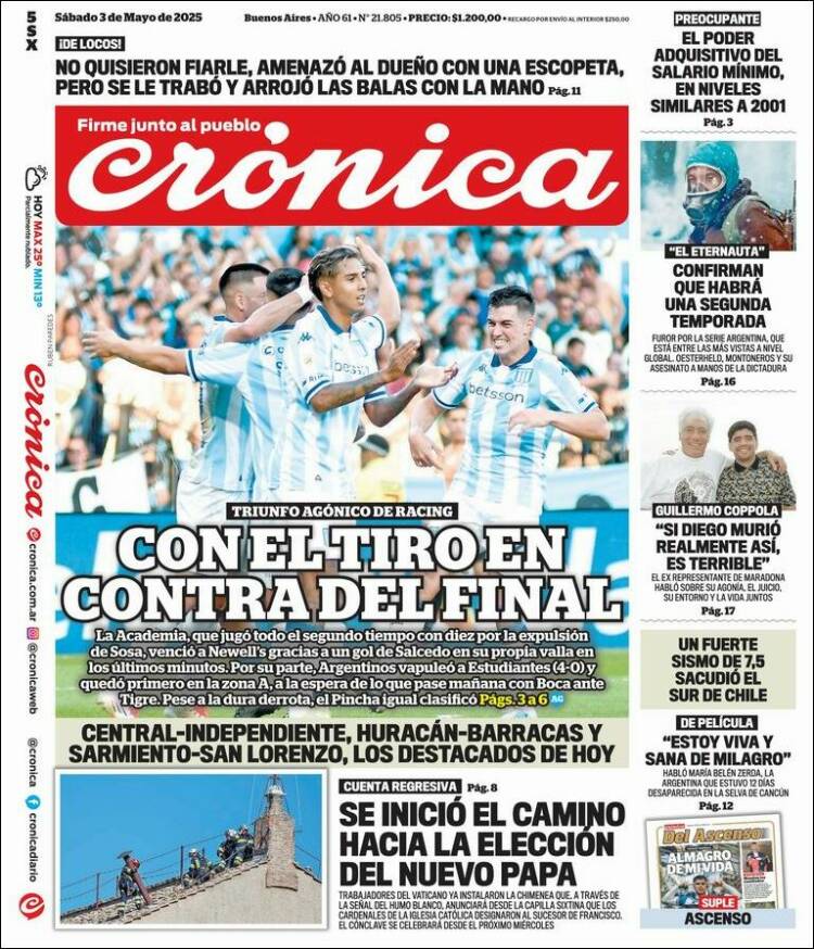 Portada de La Voz del Chaco (Argentina)