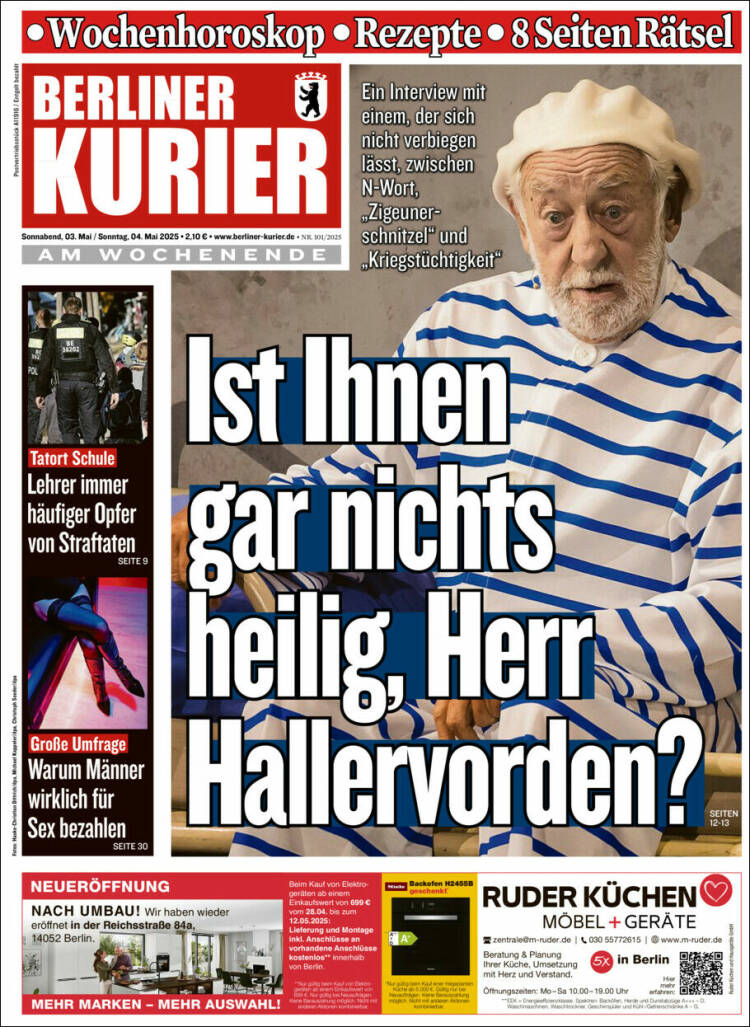 Portada de Berliner Kurier - Startseite BK (Alemania)