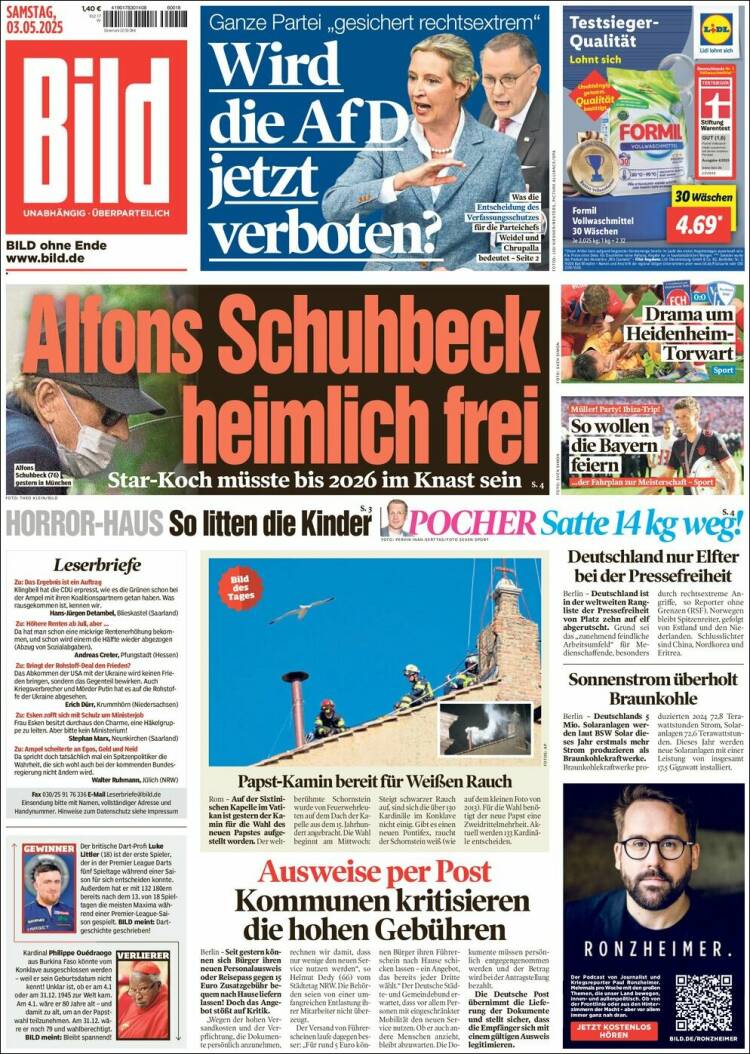 Portada de Bild (Alemania)