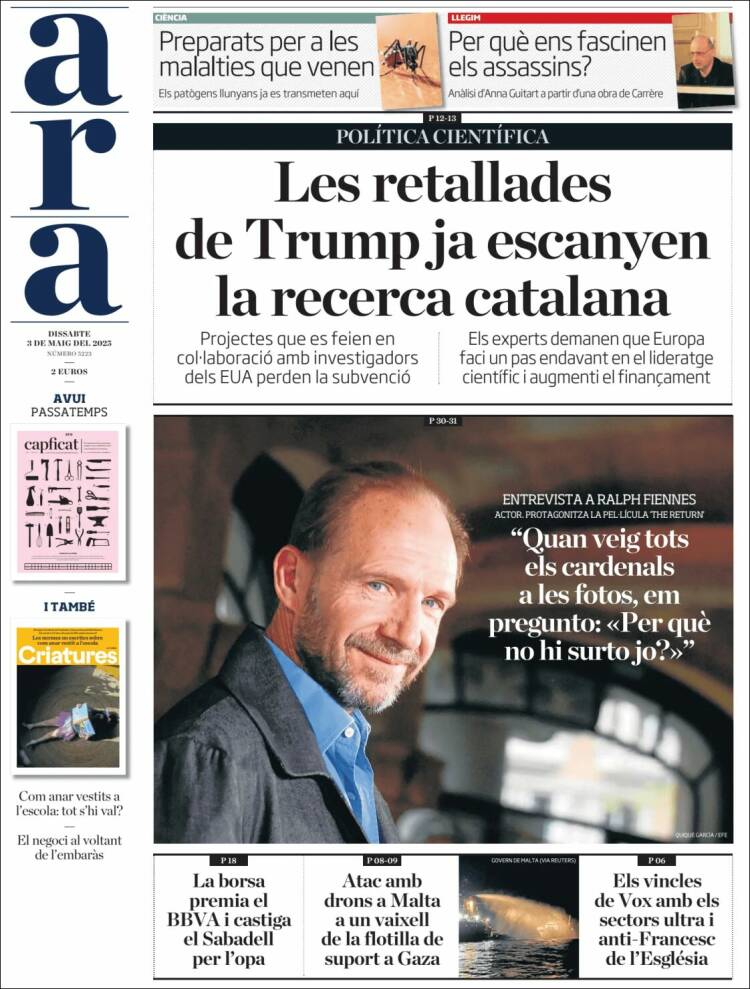 Portada de Ara (España)