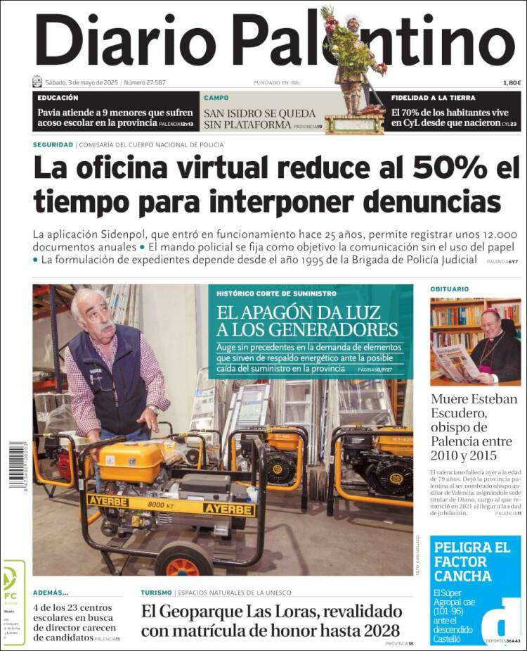 Portada de Diario Palentino (España)