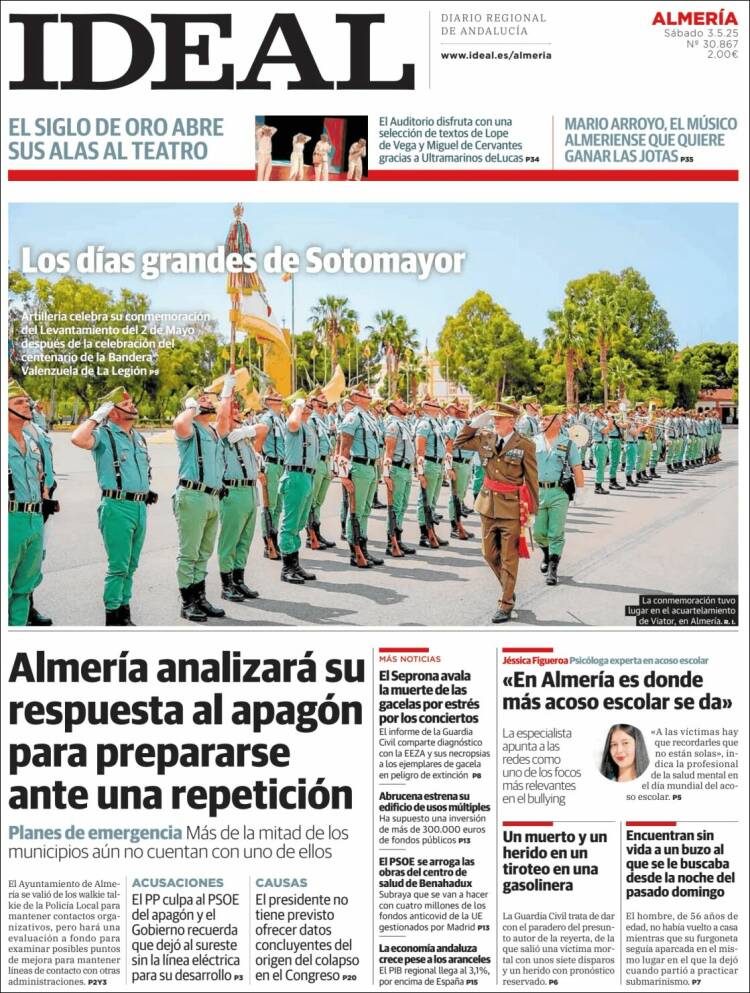 Portada de Ideal Almeria (España)