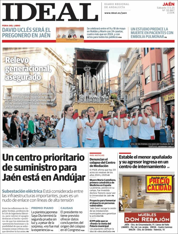 Portada de El Ideal de Jaén (España)