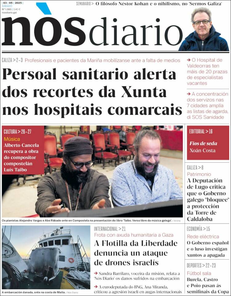 Portada de Nòs Diario (España)