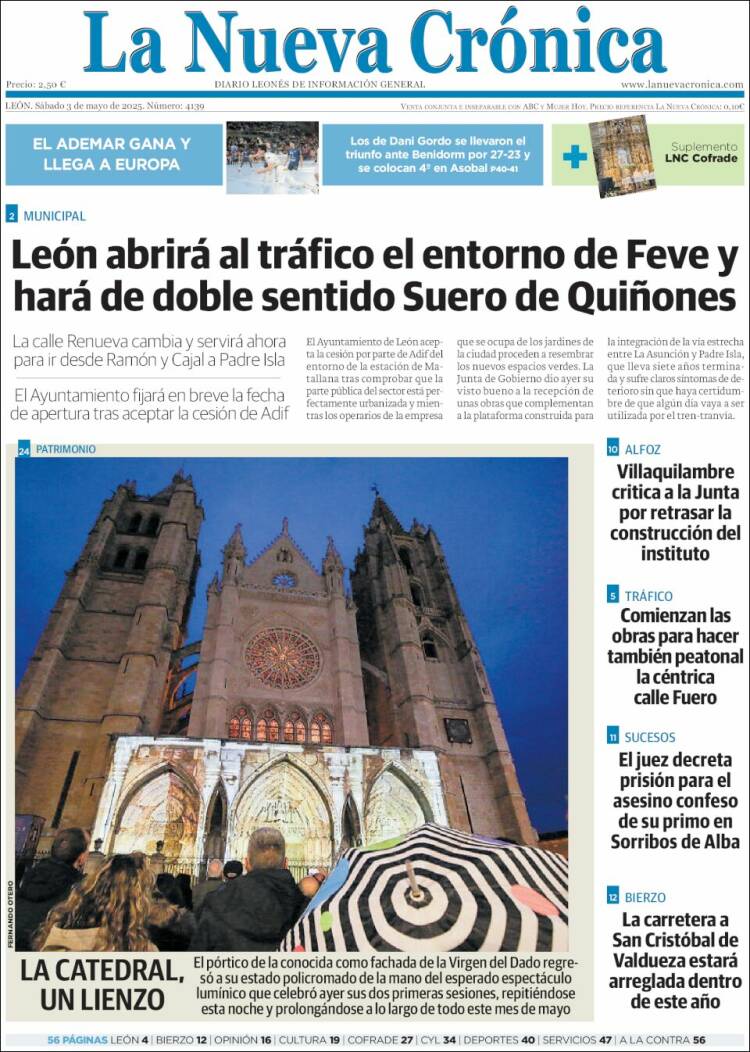 Portada de La Nueva Crónica (España)