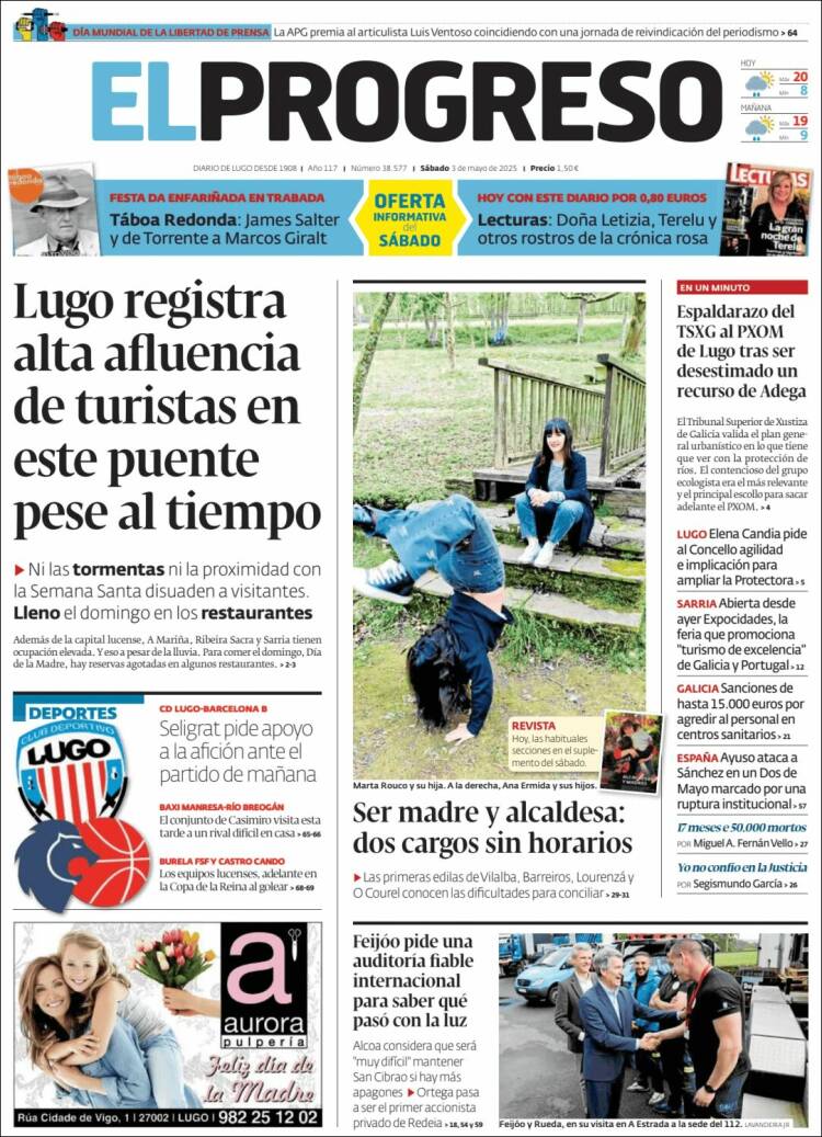 Portada de El Progreso (España)