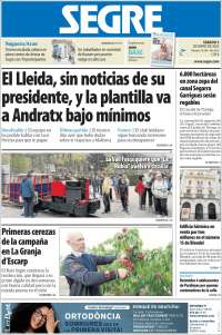 Portada de Segre  (España)