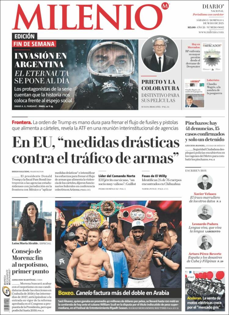 Portada de Milenio (México)