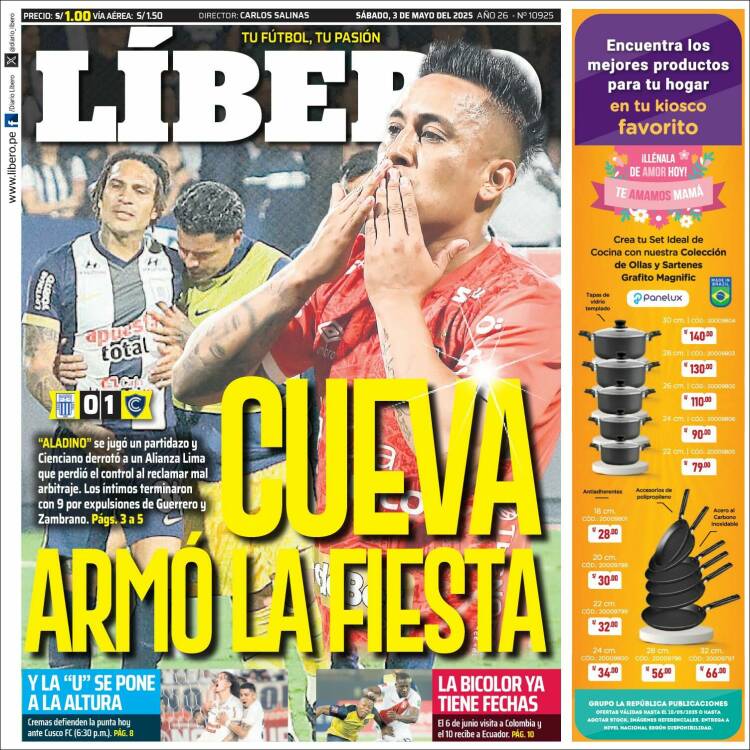 Portada de Líbero (Per&uacute;)