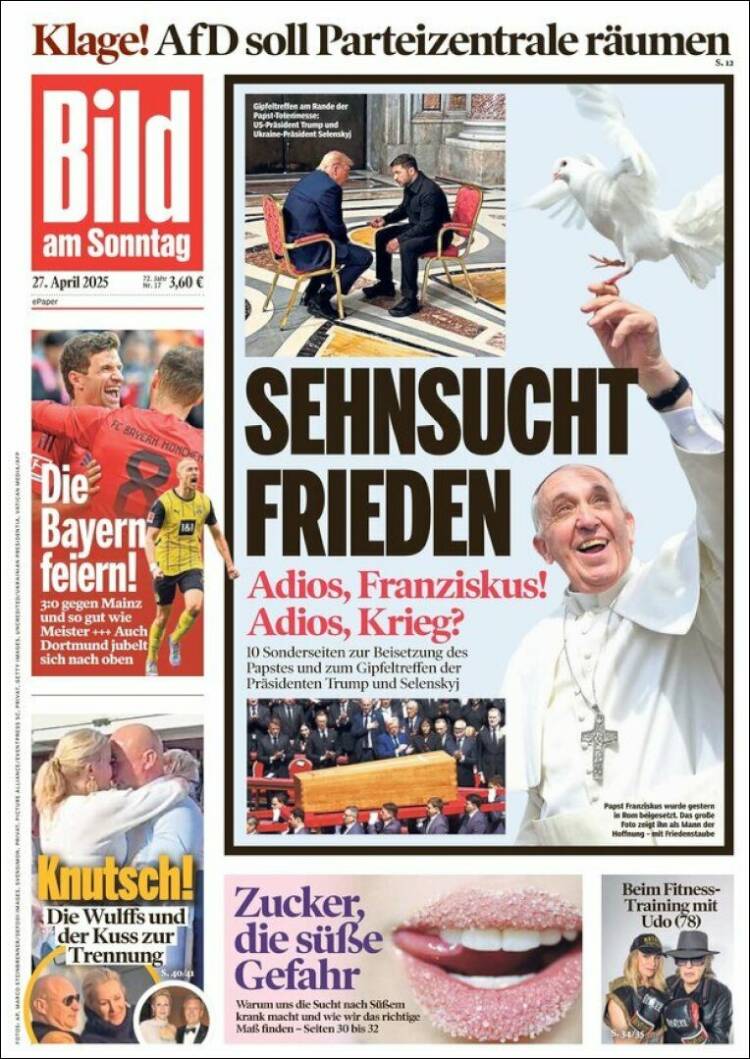 Portada de Bild (Allemagne)