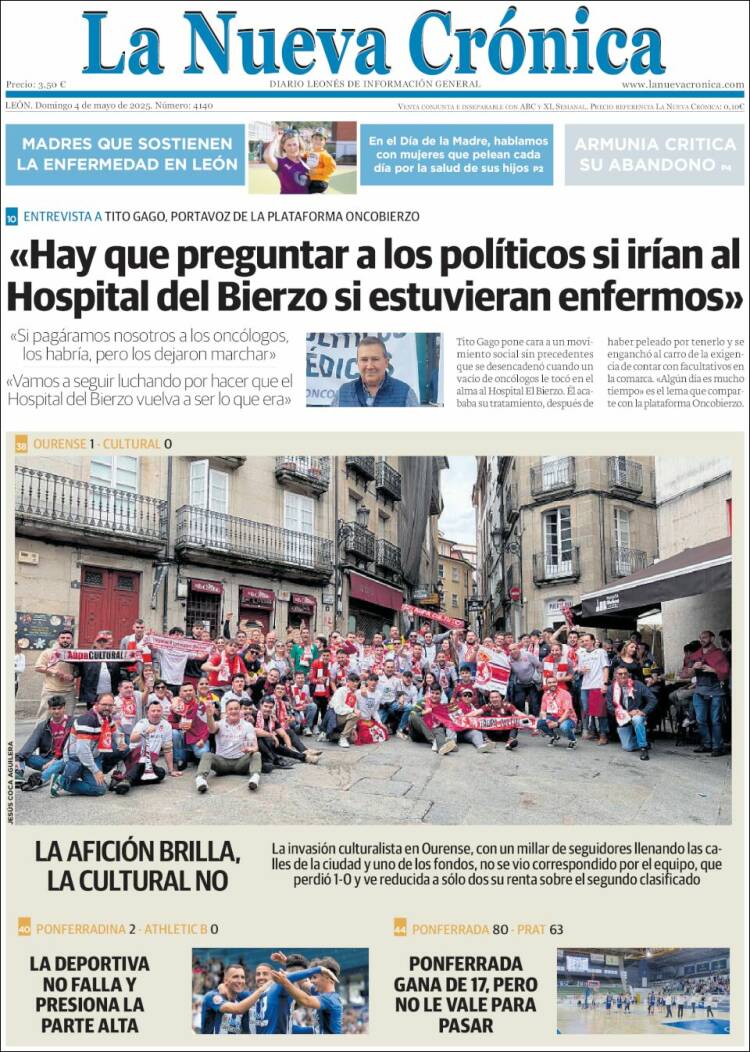 Portada de La Nueva Crónica (España)