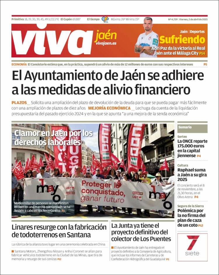 Portada de Viva Jaén (España)
